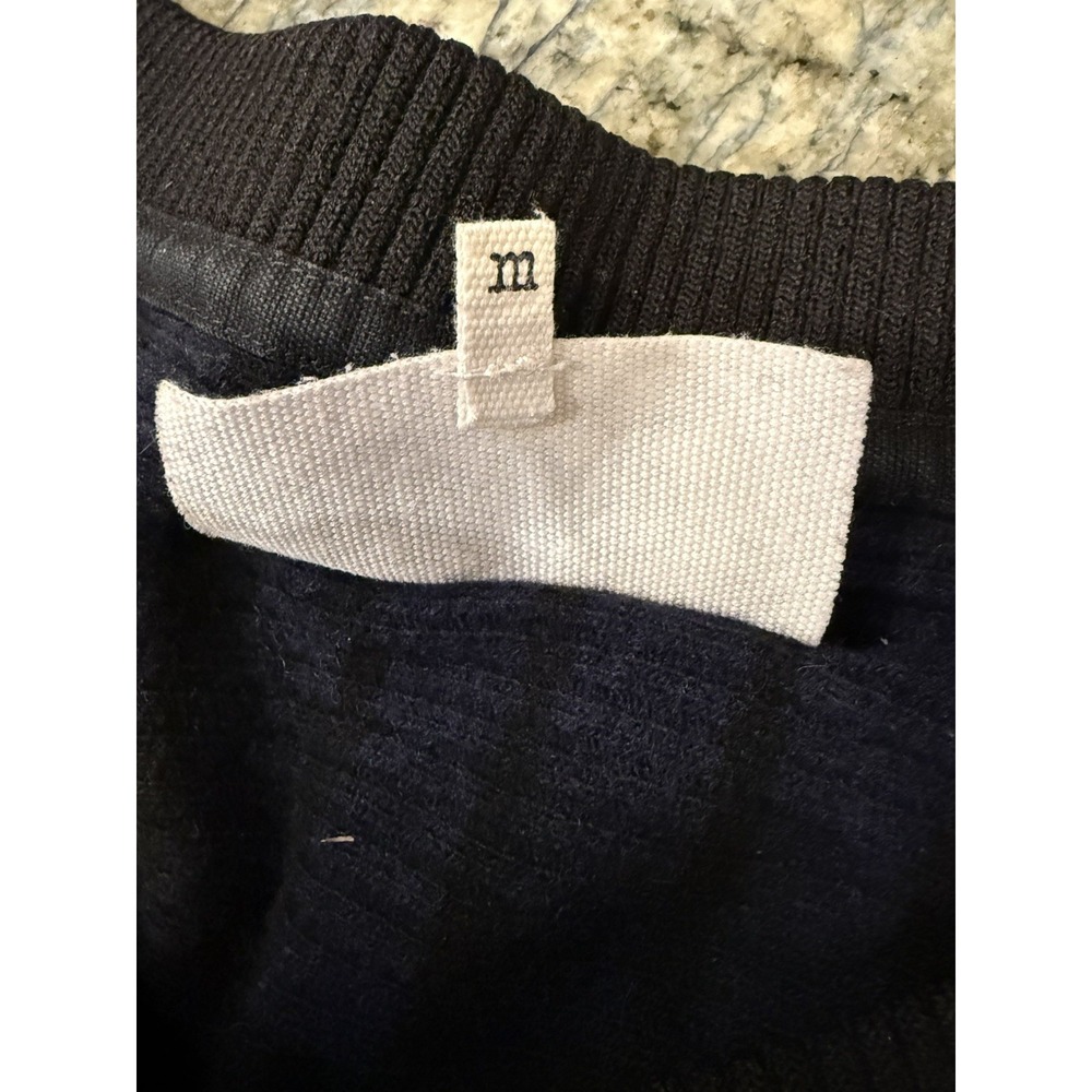 MM6 Maison Martin Margiela Women's M Black/Blue Waffle Knit Sweater Long Sleeve - Picture 7 of 8